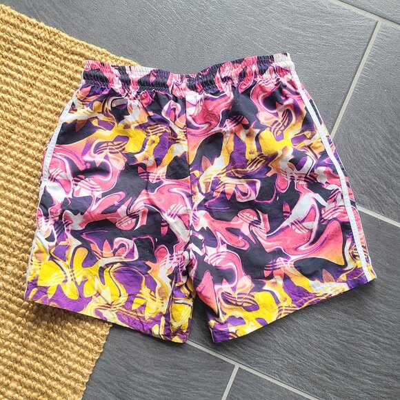 Adidas Multicolor Allover Print Party Swim Shorts Men's Size Small - Picture 6 of 6